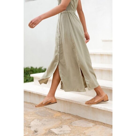 🆕NISOLO Huarache Moccasins Loafers Shoes Cushioned Almond (Tan) Leather 6.5 - Picture 6 of 14